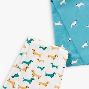 Anthropologie John Lewis Tea Towel Set 🐕 🐶 NWT